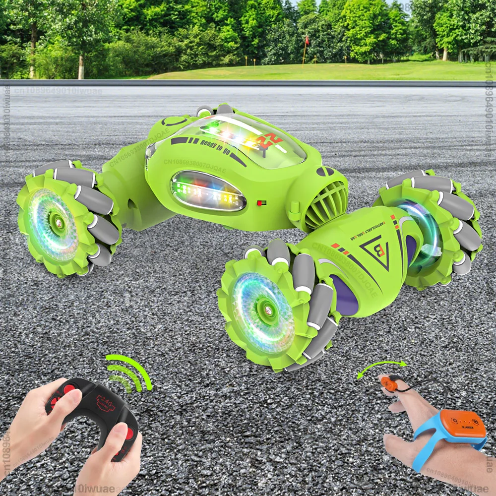 4WD RC Drift Car Zabawka 2.4G Bezprzewodowy zdalnie sterowany samochód kaskaderski w sprayu 360° °   Obrotowy samochód wspinaczkowy dla dzieci