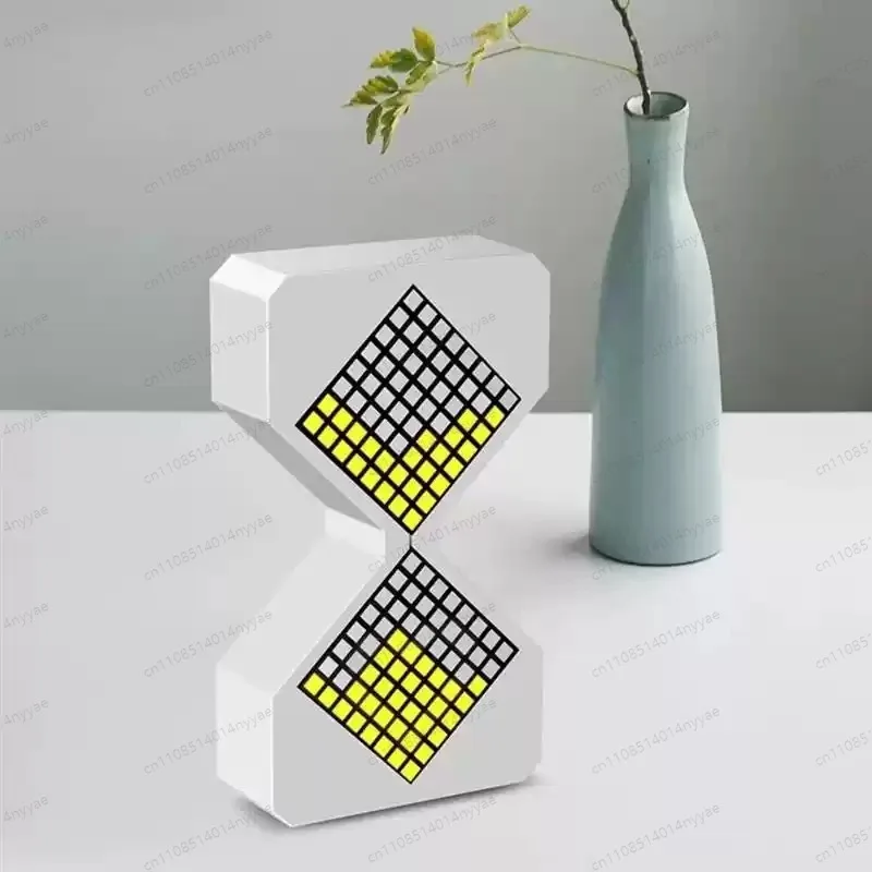DIY Digital Hourglass Timers Birthday Gift Toys LED Electronic Hourglass Cyber Style Home Decoration Birthday Christmas Gift