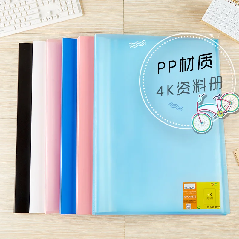 4K folder with cover printing A3 data book A2 art collection picture book Student painting storage book organizador  folder