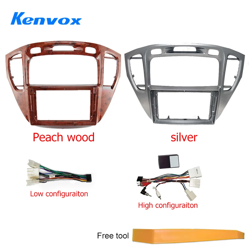 

2Din автомобильный радиоприемник, панель для Toyota Kluger Highlander 2001 2007, Android, GPS-навигация, мультимедийный плеер, монтажный комплект для фасции