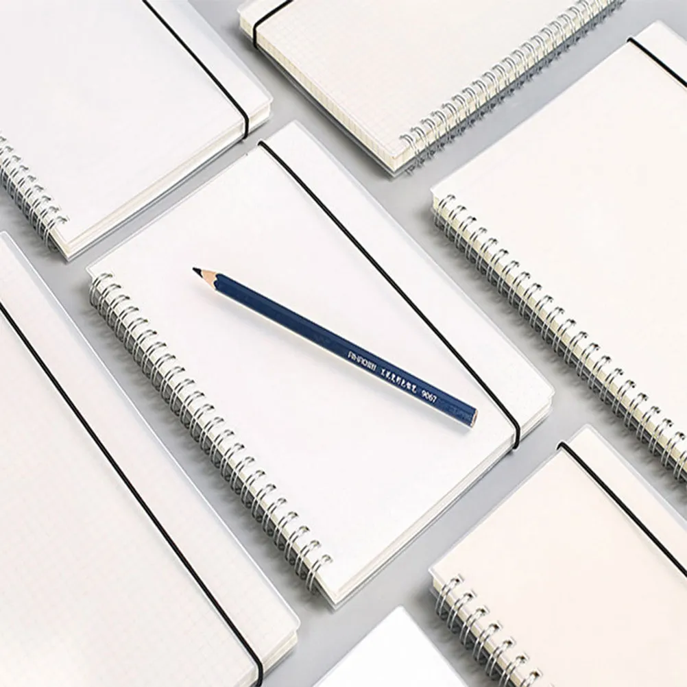 3Pcs Coil Notebook Thick Cover Side Spiral Note Pad Portable Journal Diary Book Students Travel Diary Recording Memories