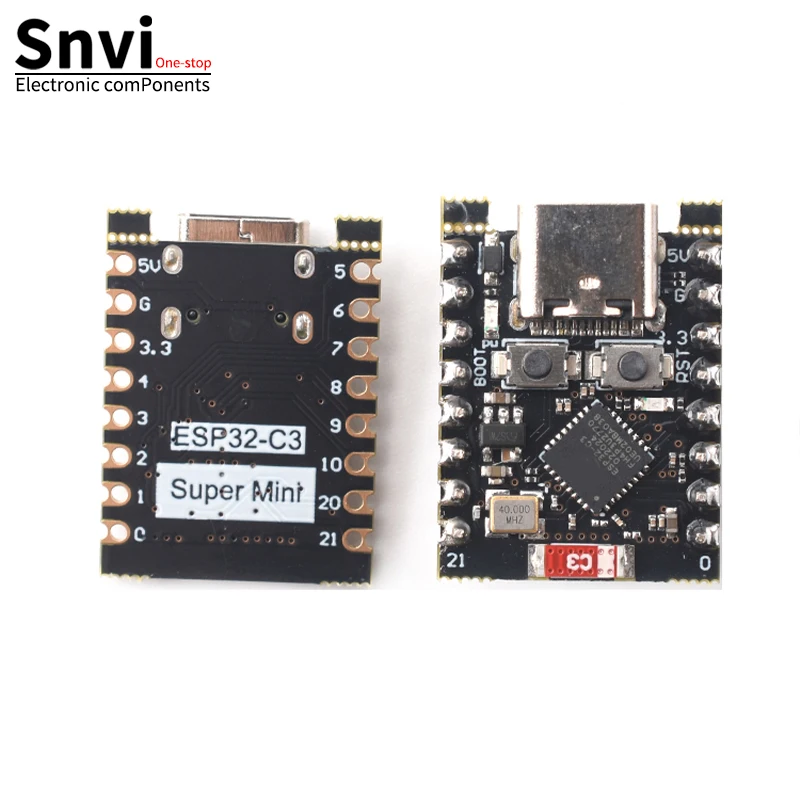 Snvi ESP32-C3 ESP32-S3 코어 보드 개발 보드, 초미니 와이파이 블루투스, 아두이노용 ESP32C3