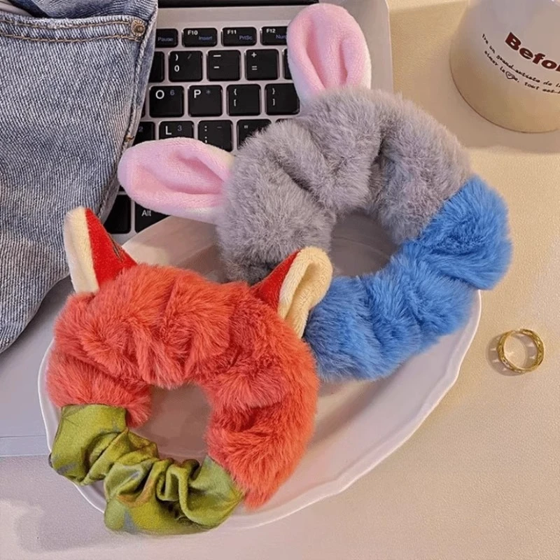 ディズニー ズートピア ジュディ ヘアロープ 女性 キツネ ニック ぬいぐるみ ヘアラウンド 漫画ヘア ラウンドタイ ヘア 脂肪腸 ゴムバンド ヘッドドレス