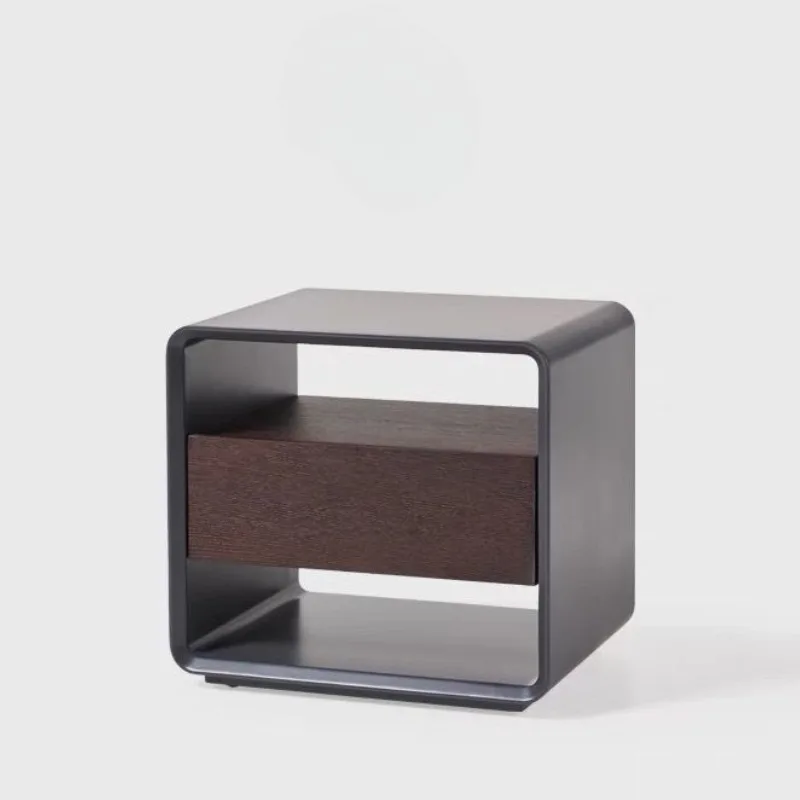 

Modern Italian Nightstand Minimalist Wood Storage Aesthetic Bedside Table Luxury Nordic Muebles De Dormitorio Bedroom Furniture