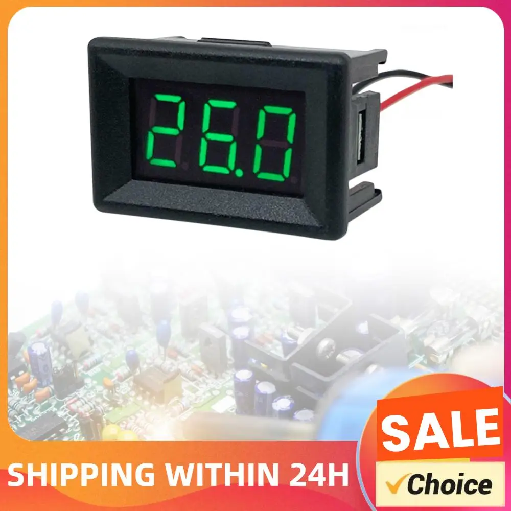 DC0-30V 0.36inch 2-Wire Digital LED Display Panel Voltmeter Tester LED Digital Voltmeter for Car Motor Vehicle Tools