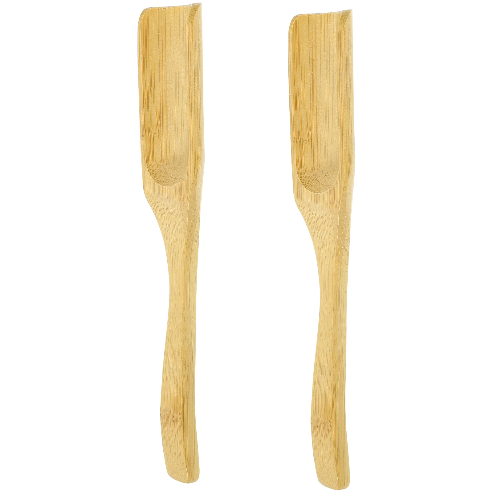 

2pcs Tea Scoop Spoon Bamboo Chinese Kung Fu Teaware Accessories Lightweight Ergonomic Handle Easy Clean Home Office Tea