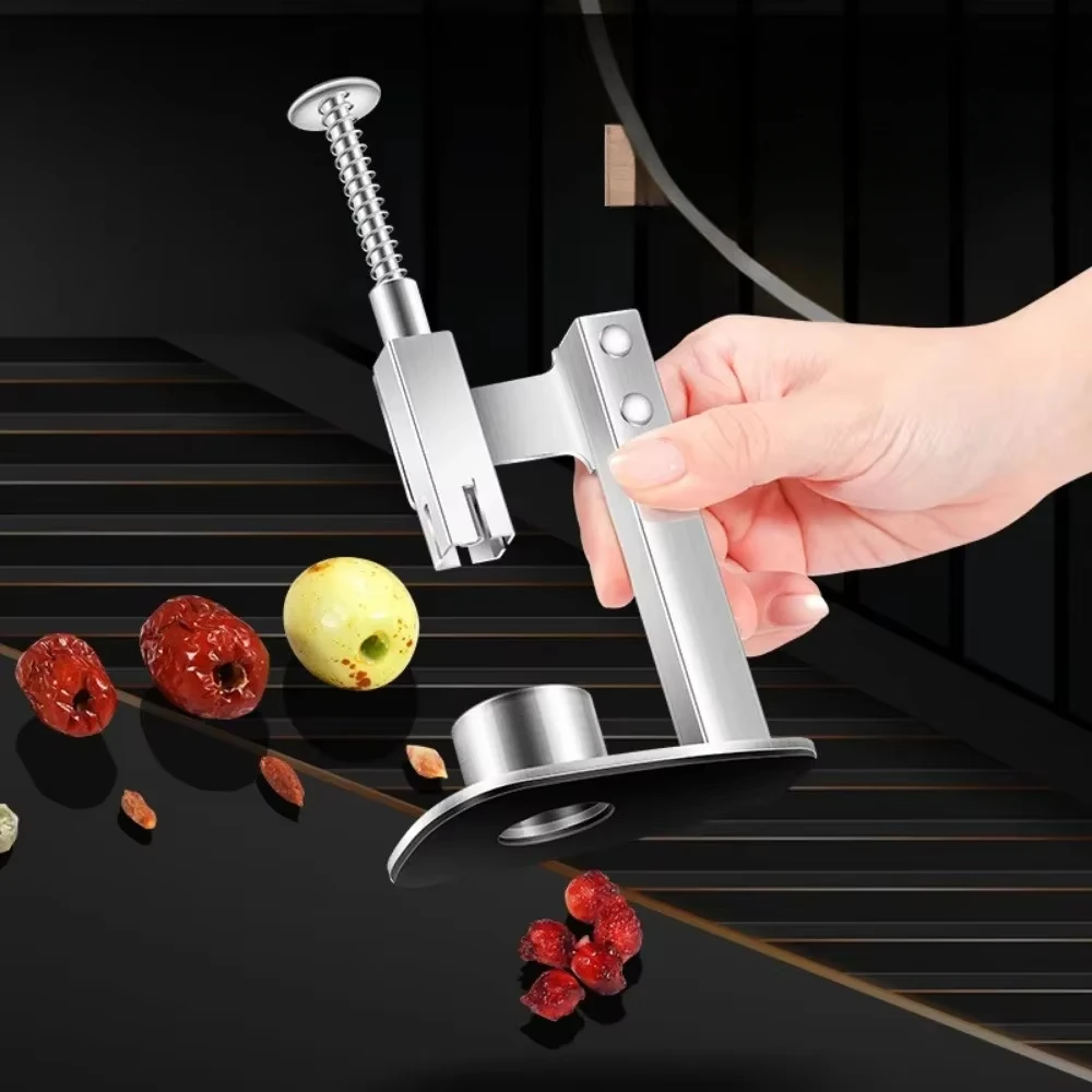 

Hot Stainless Steel Red Dates Corer Manual Jujube Pitter Cherry Olive Fruit Core Remover Seed Push Out Tools Fruit Gadgets