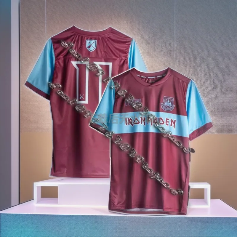 

Лето 2025 г., хит продаж, футболка West Ham Iron Maiden, специальное издание, футбольная тренировочная форма, быстросохнущая дышащая форма