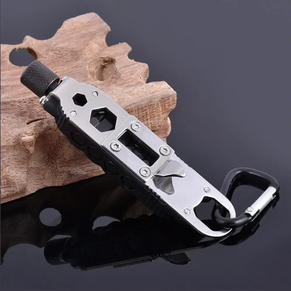 Mini Multifunctionele Sleutelhanger Edc Outdoor Camping Draagbare Roestvrijstalen Pocket Tools Voor Wildernis Survival Dropshipping