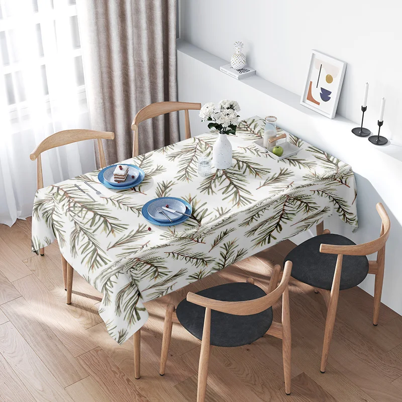 

Modern Dining Table Cover Floral Print Tablecloth for Home Decor Contemporary Design Tablecloths For Dining Room Furniture Decor