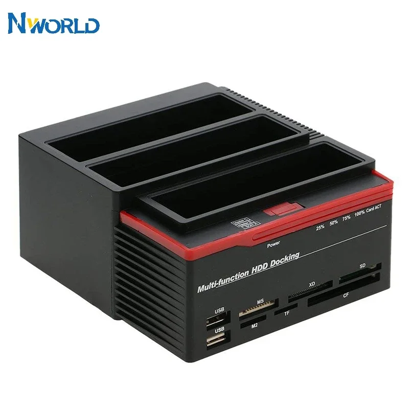 

Многофункциональный USB 3.0 на 2 порта SATA от 2,5 до 3,5 дюйма, 1 порт IDE, внешний жесткий диск, док-станция, устройство чтения карт памяти, концентратор USB3.0