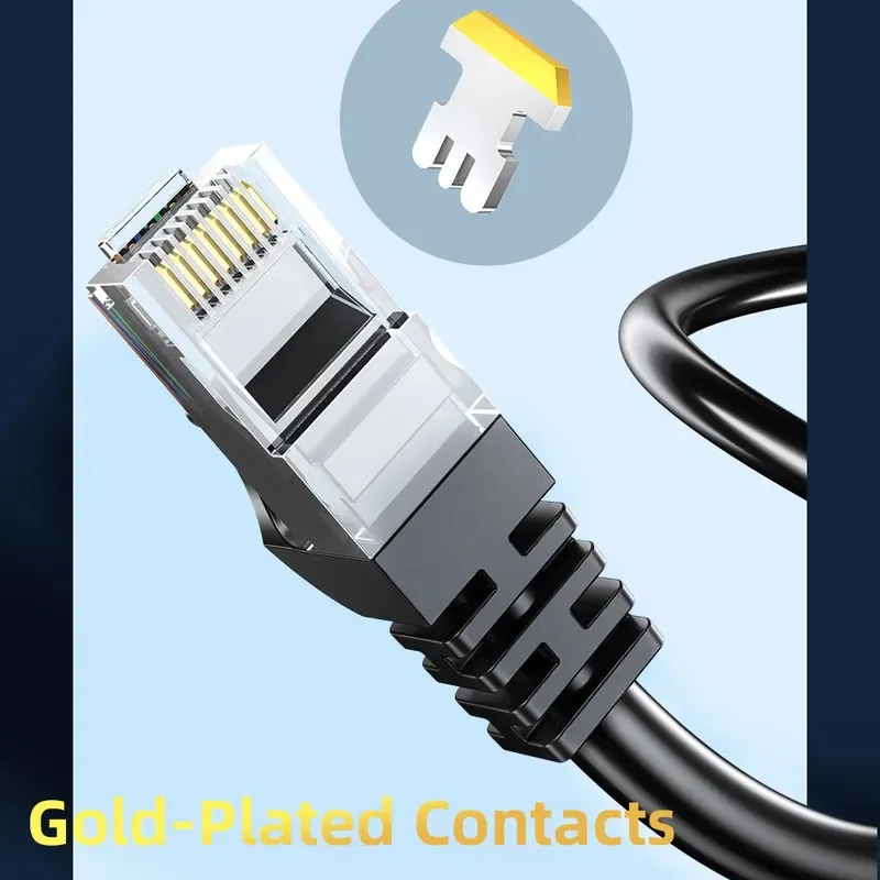 UTP Cat 6 جيجابت RJ45 كابل شبكة فاصل محمي كابل إيثرنت Cat6 Lan كابل محمي راوتر RJ45 زوج ملتوي سلك توصيل