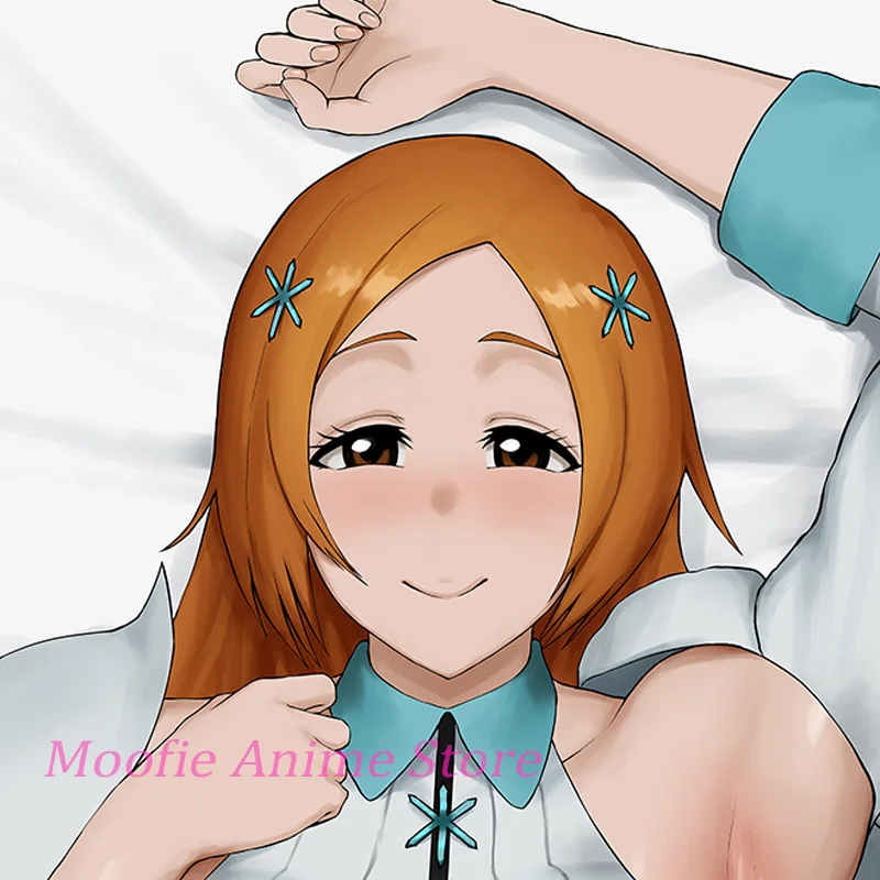 Dakimakura Anime Inoue Orihime Body Pillow Cover Life-Size Double-Sided Print 2WAY Pillowcase