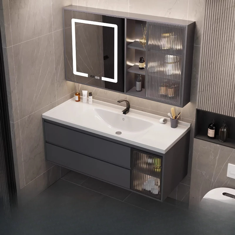 

Smart bathroom cabinet combination Ceramic integrated basin Toilet washbasin Washbasin combination