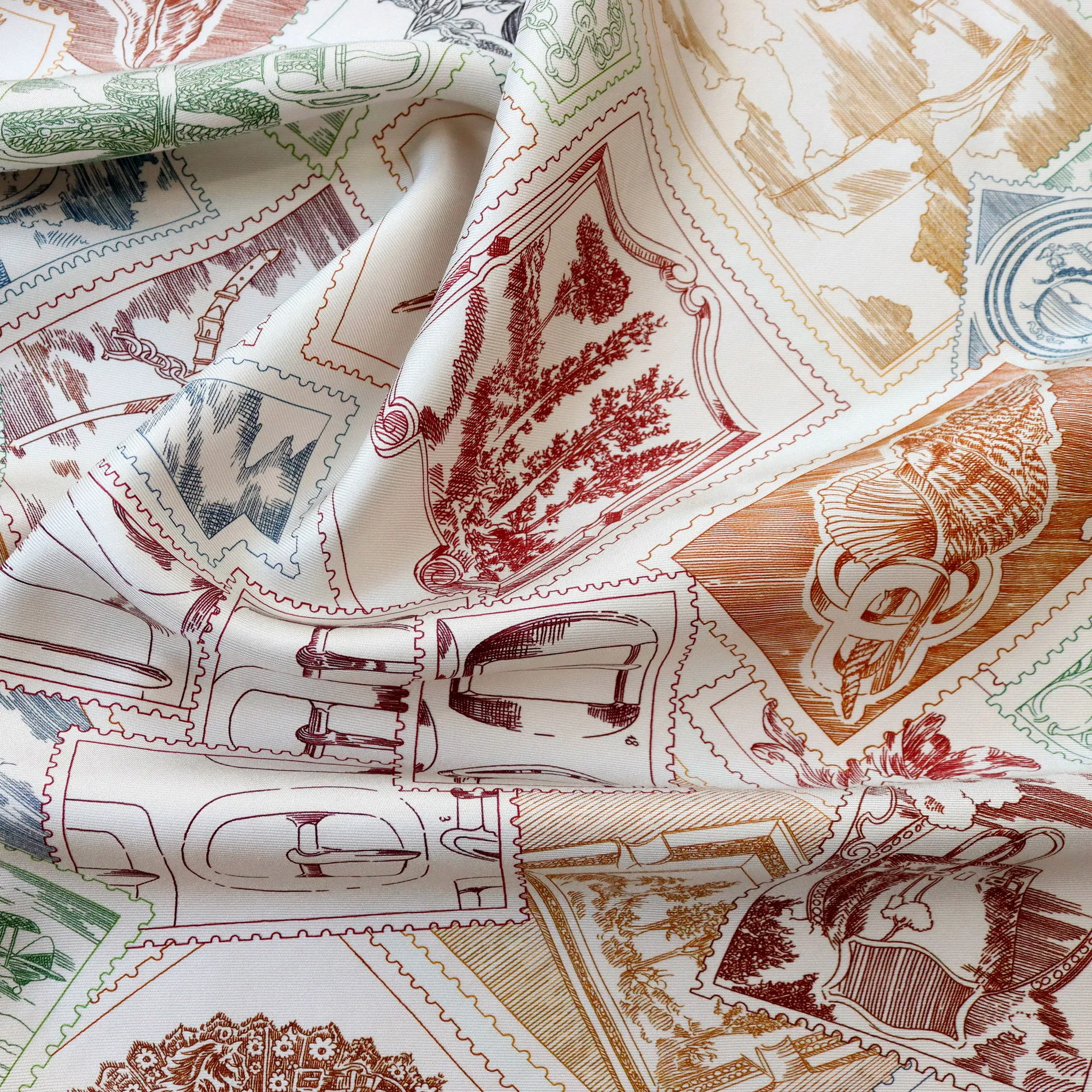 AB両面プリントシルクスカーフ90CM女性用桑絹スカーフ高級デザイナー90CM手巻きエッジバンダナバッグヘアアクセサリー