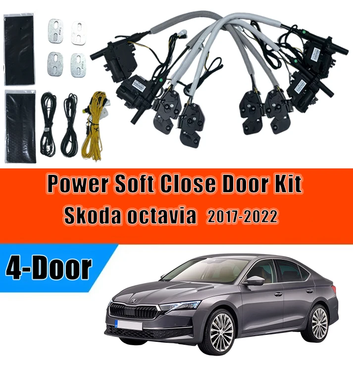 XCAR For Skoda octavia  2017‑2022, Automatic Door Closing System with Electric Soft Close and Suction Lock