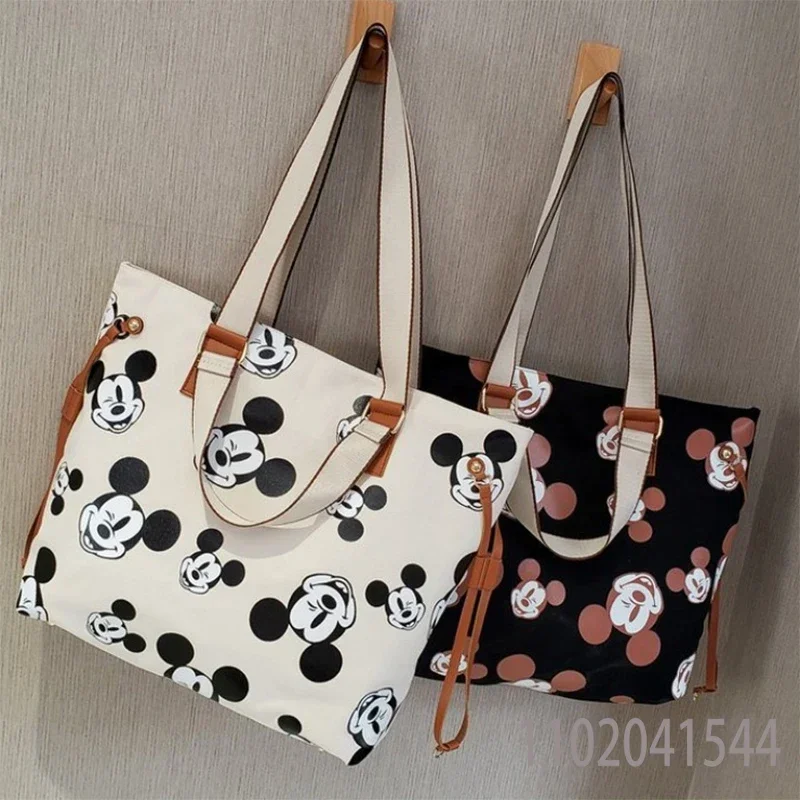 Disney Crossbody Bag for Women Large Capacity Tote Mickey Mouse Shoulder Bag  Luxury Handbags Canvas  Ladies Handbags