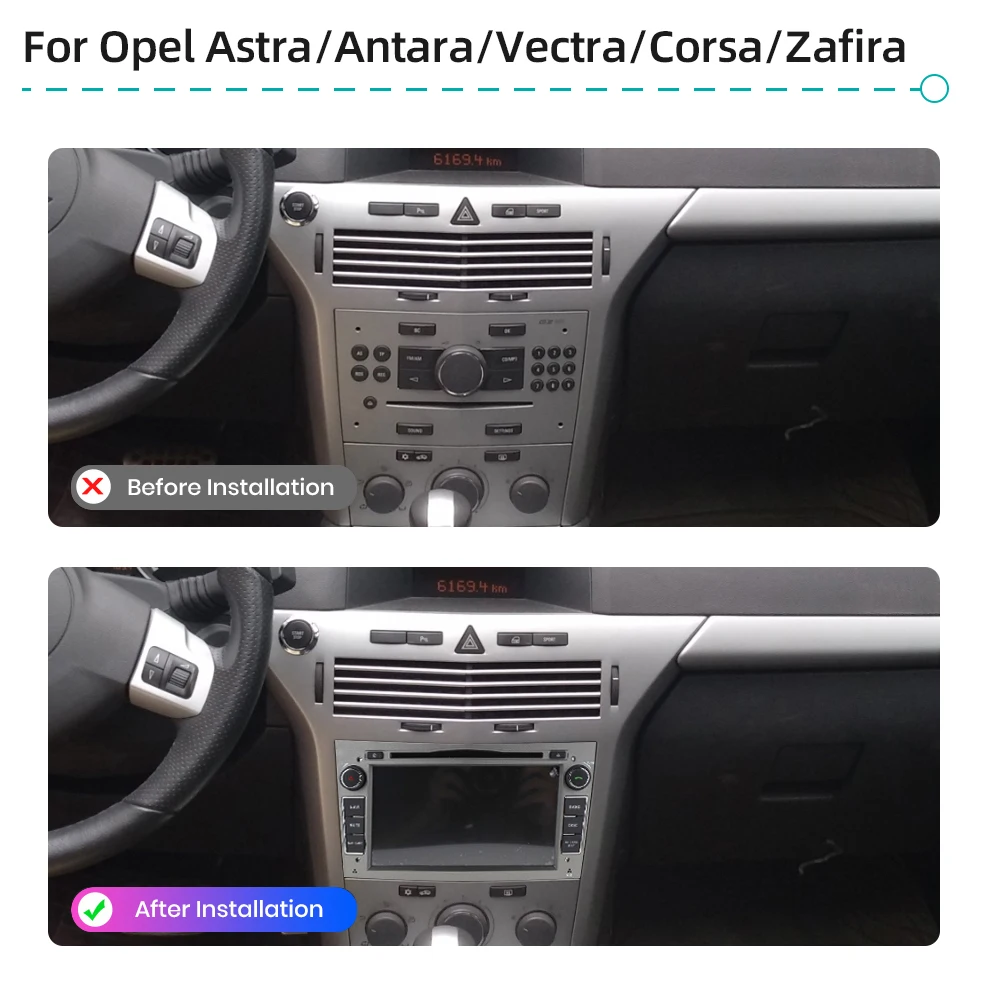 Car DVD Radio For Opel Zafira Vectra Antara Corsa Android 12 CarPlay 4G WiFi GPS Navigation DSP Auto Stereo Multimedia Player