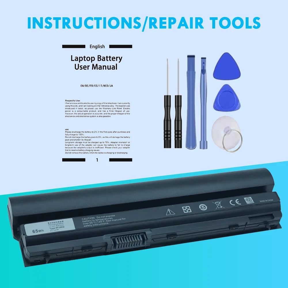 RFJMW FRR0G Laptop Battery For DELL Latitude E6320 E6330 E6220 E6230 E6120 KJ321 K4CP5 J79X4 RXJR6 7FF1K