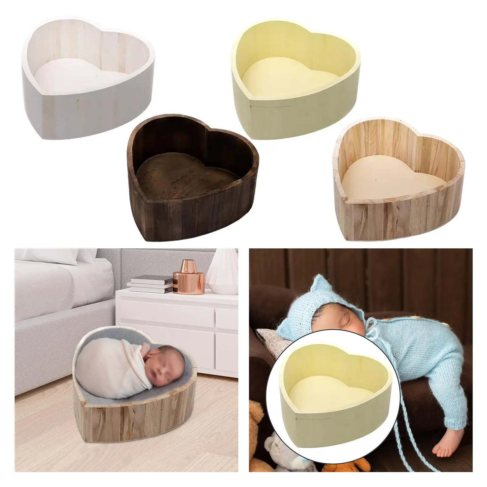 Paniers de photographie pour bébé nouveau-né, accessoires de photographie, baignoire pour bébé mensuel