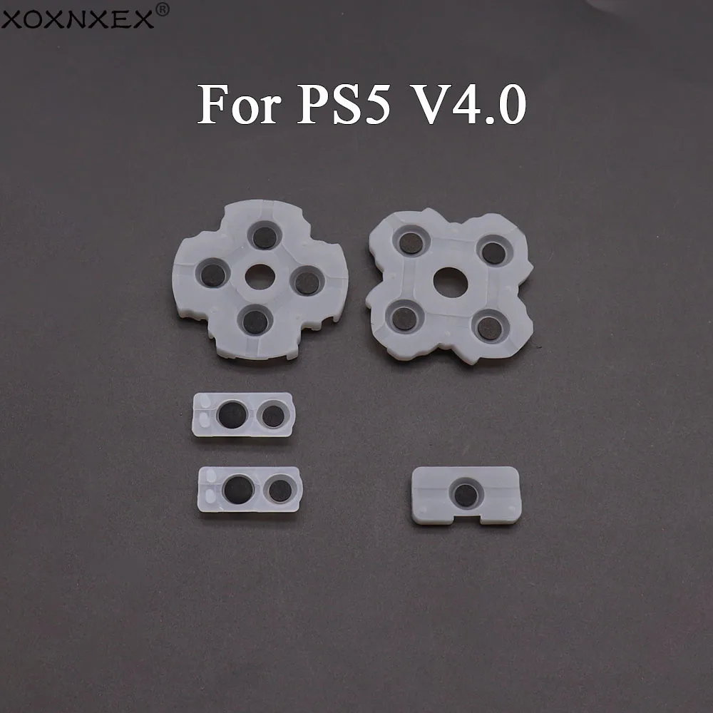 1/2/5/10Sets Game Controller Conductive Silicone Pad For PS5 V4.0 Direction Key Function Button Replacement Parts