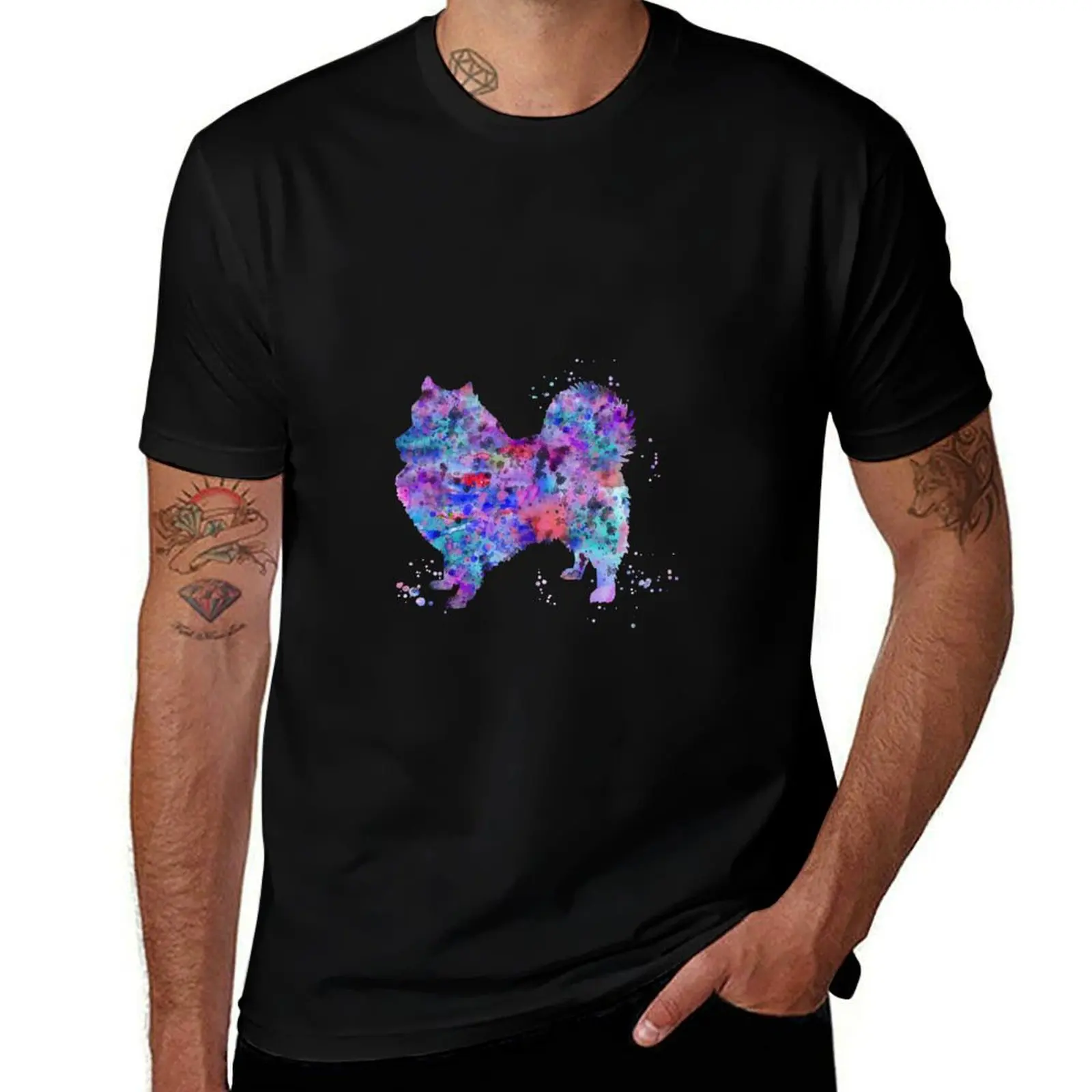 Japanese Spitz T-Shirt Comfortable Work Wear Tee T-Shirt
