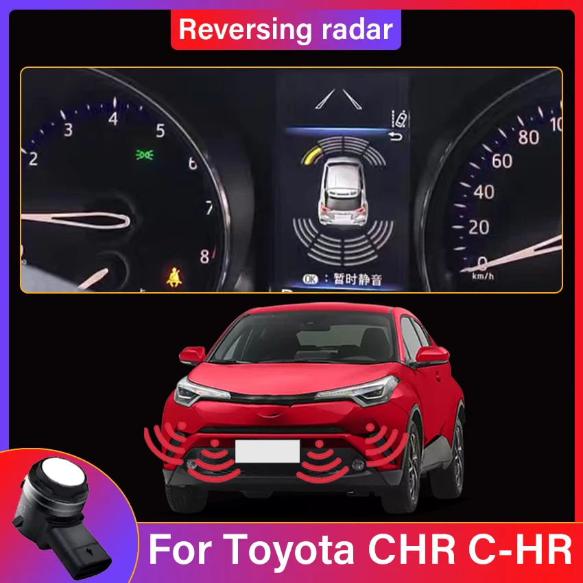 

Car Front Rear Reverse Parking Sensor Assistance Backup Radar Buzzer System for Toyota CHR C-HR AX10 AX50 2016~2023