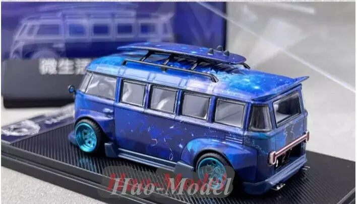 Liberty64 1/64 For VW T1 Kombi Car Model Alloy Diecast Simulation Toys Boys Birthday Gifts Hobby Display Collection Blue