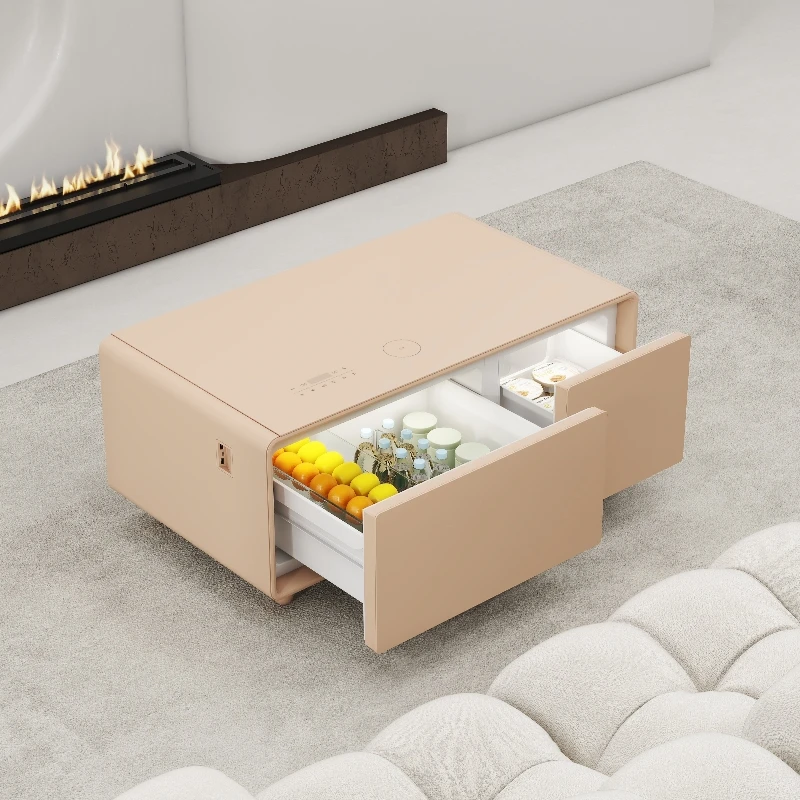 Multifunctional Modern Luxury Living Room Coffee Table Music Player Wireless Charging Smart Coffee Table