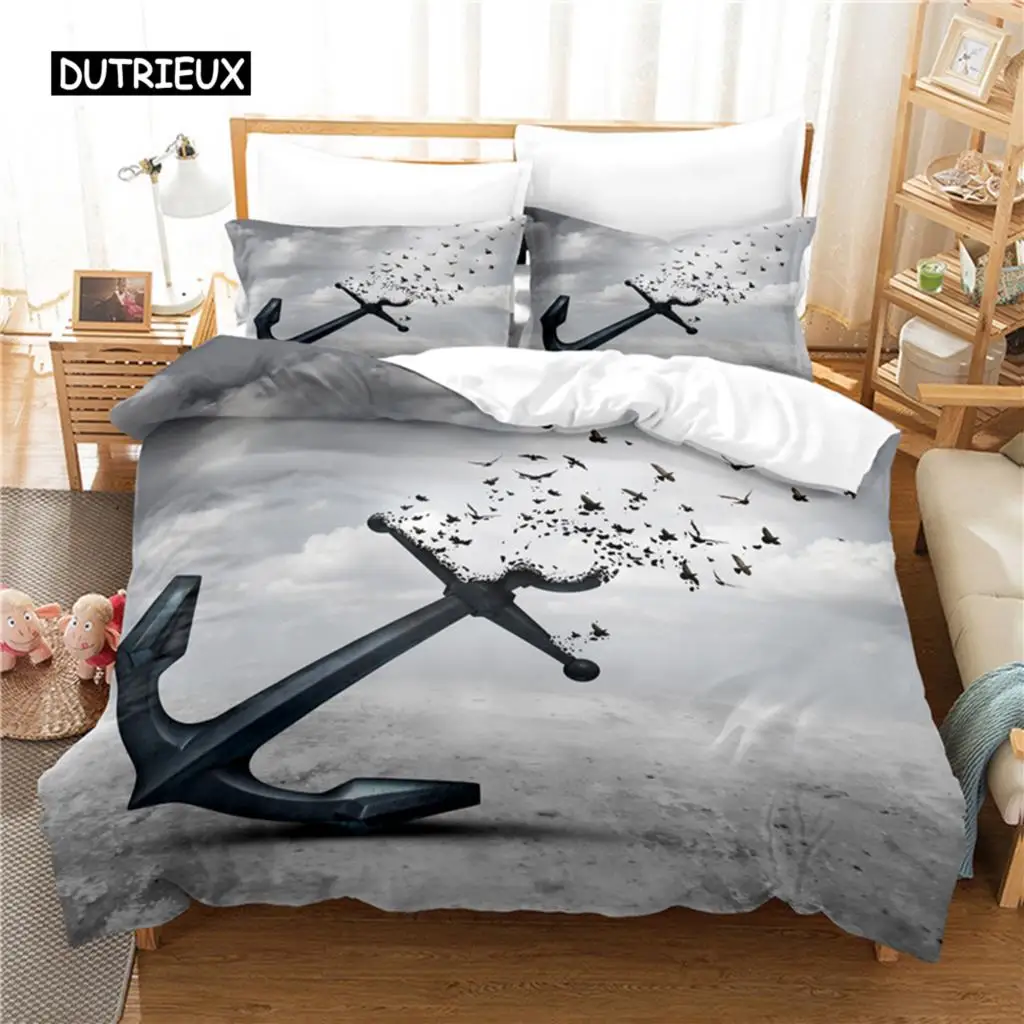 

Ship's Anchor Bedding Set Duvet Cover Set 3d Bedding Digital Printing Bed Linen Queen Size Bedding Set Fashion Design