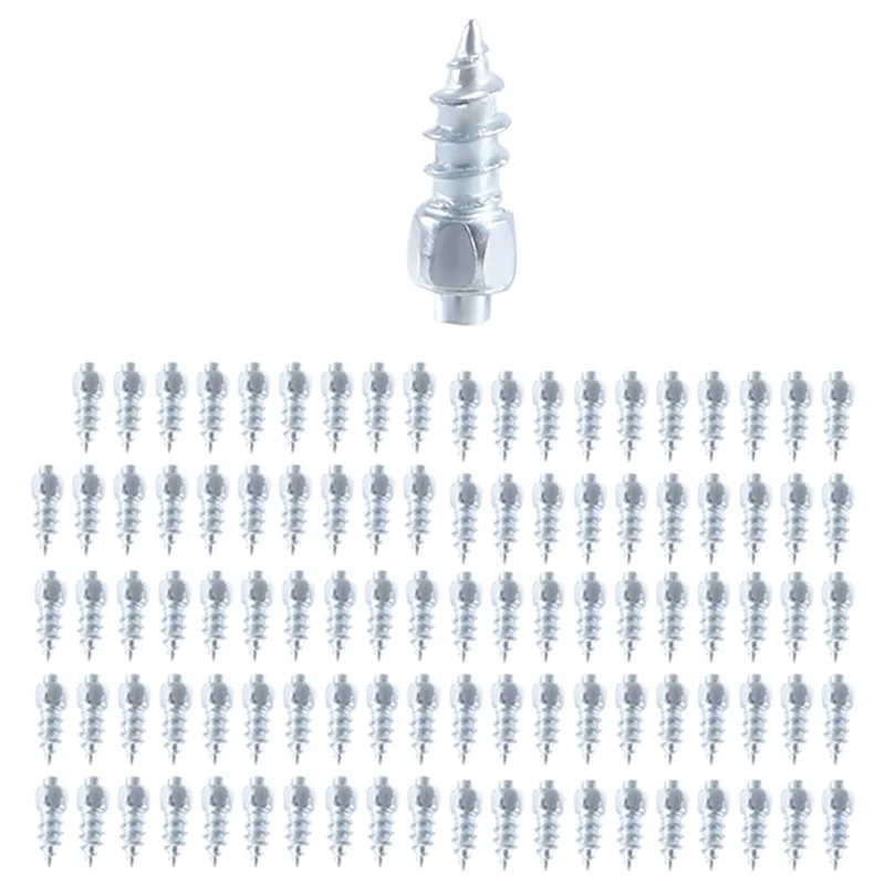 عالية الجودة 100 قطعة 12 مللي متر الإطارات ترصيع كربيد المسمار الثلوج المسامير المضادة للانزلاق المضادة للثلج للسيارة/SUV/ATV/UTV إطارات السيارة مسمار #5