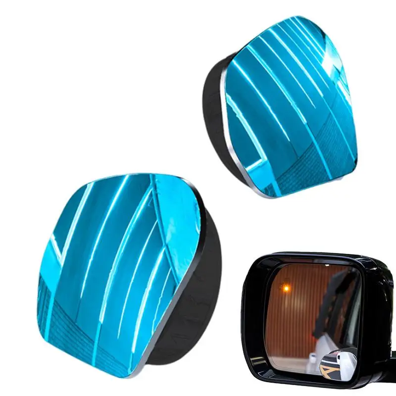 Blindspot Car Mirror 2Pcs Glass Round Convex Mirrors Convex Wide Angle Mirror Blind Spots Mirror Side Rearview Mirror For Car