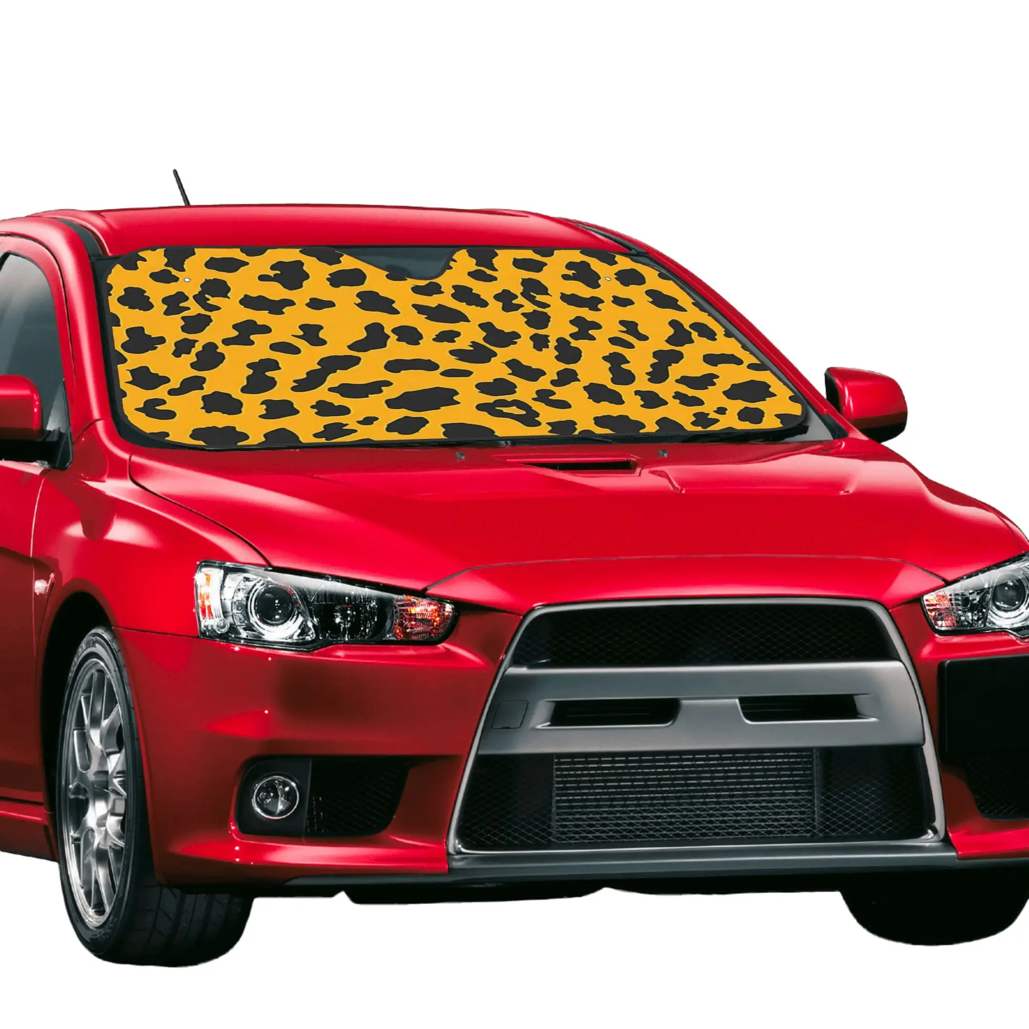 Car Front Windshield Sun Visor Heat Insulation Cover Leopard Cheetah Fur Hide Print Car Sun Shade  Covers Car Solar Protection