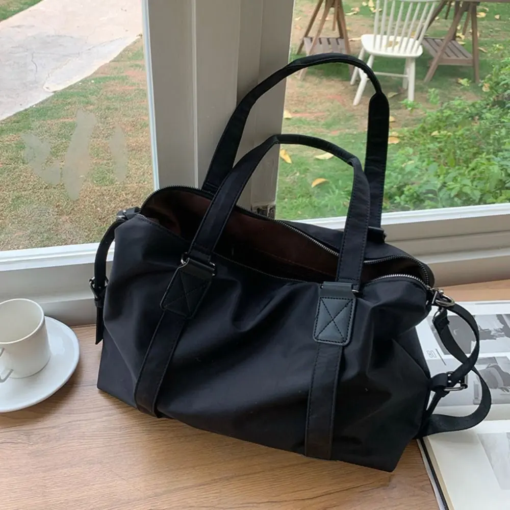 Bolsa de equipaje de viaje impermeable a la moda, bolso de lona informal de nailon de gran capacidad, bolso de viaje Simple para ir al trabajo