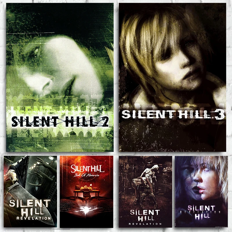 Silent Hill1 2 3 Game Movie Poster Art Canvas Painting Wall Art