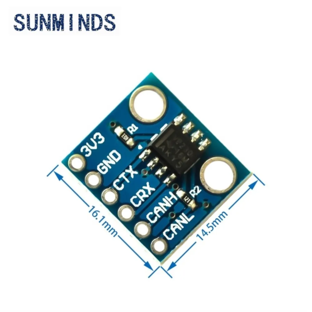 1pcs SN65HVD230 CAN Bus Transceiver Communication Thermal Protection Slope Control Module for Arduino Controller Board