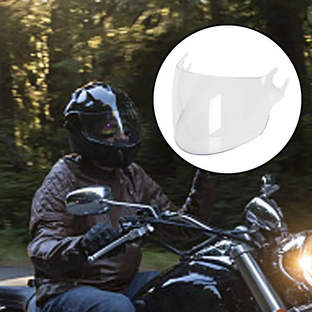 Motorcycle Helmet Flip Up Visor Lens Clear Anti Scratch Face Shield Parts for OF562 Air Flow Protection
