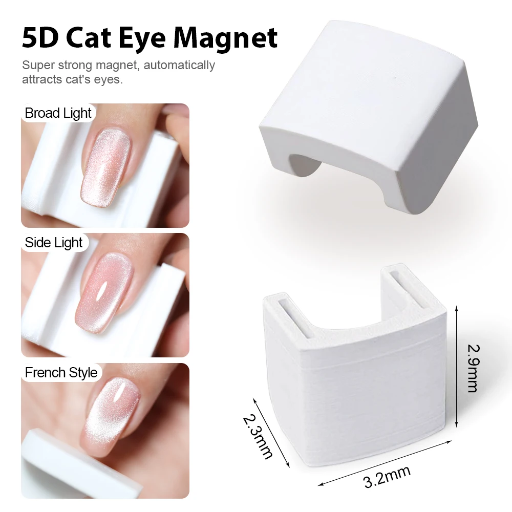New Circular Cat Eye Nail Art Black Hole Magnet Strong Nail Art Gel Polish Guide Tool DIY Magnetic Nail Helper Manicure Design