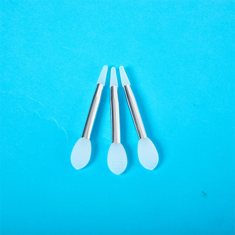 لينة سيليكون فرشاة قناع الشفاه مع صندوق تخزين ، رئيس مزدوج ، مصاصة ، غطاء غبار ، فرش ماكياج ، 3 قطعة #6