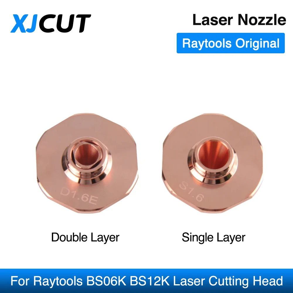 XJCUT-boquilla láser Original Raytools D26 M11 H15, cabezal de corte de fibra, doble capa, BS06K BS12K, 10 unidades por lote