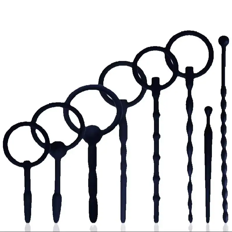 male urethra plug Silicone Male Penis Plug Tube Urethral Catheter Stretcher Sound Dilator Erotic Adult Sex Toy For Men