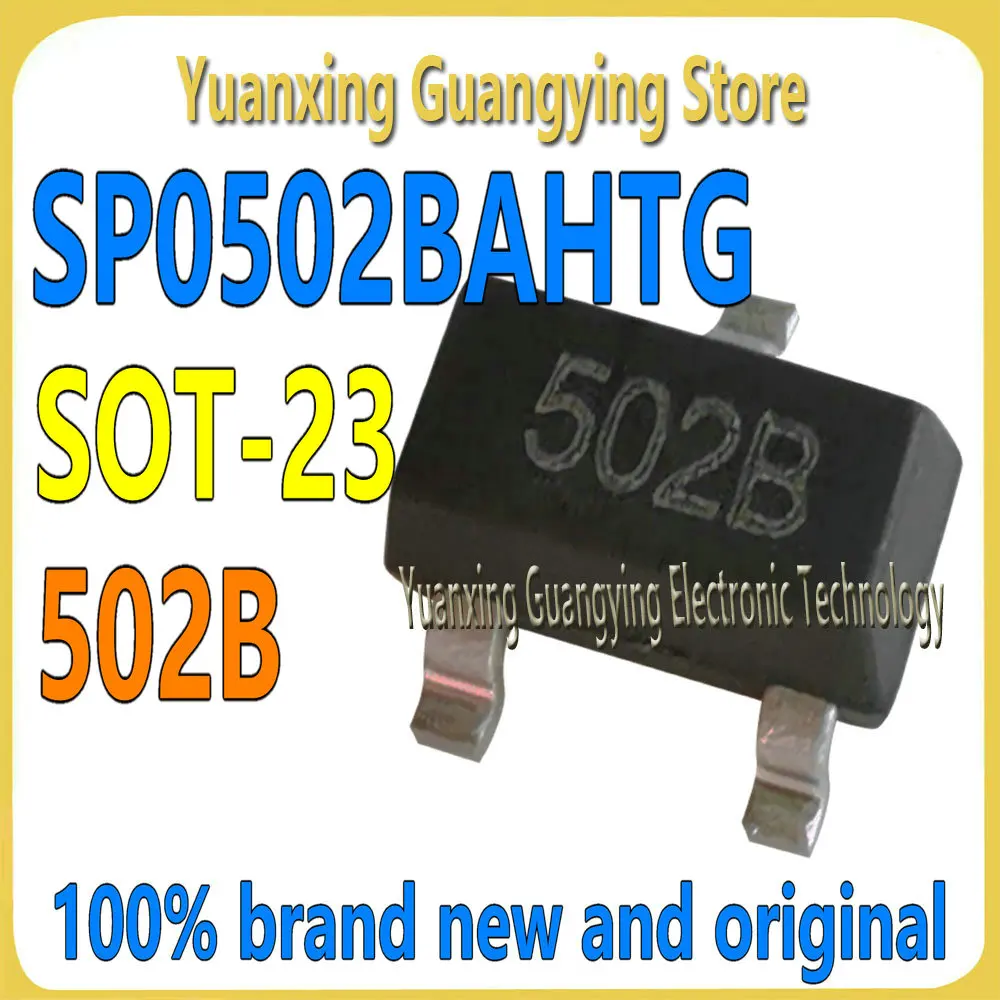 

(10-1000 шт.) SP0502BAHTG SP0502BA 502B SMT SOT-23 TVS, диод подавления переходного сигнала, новый оригинальный