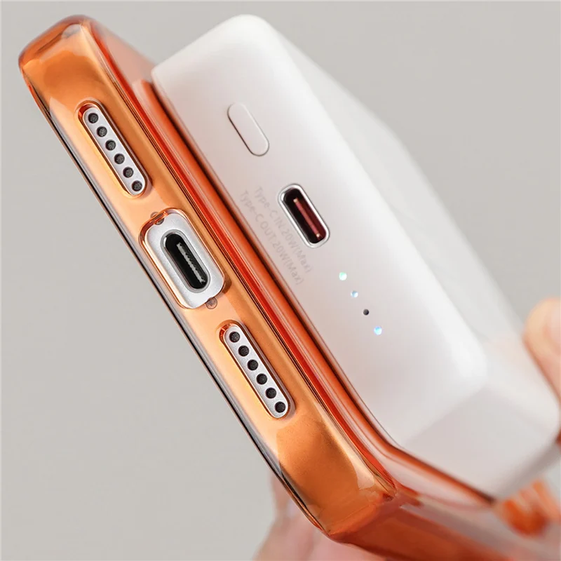 Touch Sensitive Camera Button Magnetic Color Block Case For iPhone 17 Pro 17 Pro Max Magnetic Wireless Charging Anti-Yellow Case - view 5