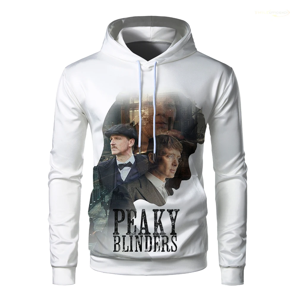 Autumn New Tommy Shelby Graphic Creative Hoodies Peaky Blinders Pattern 3D Printed Men's Sweatshirt Unisex Trendy Comfort Tops