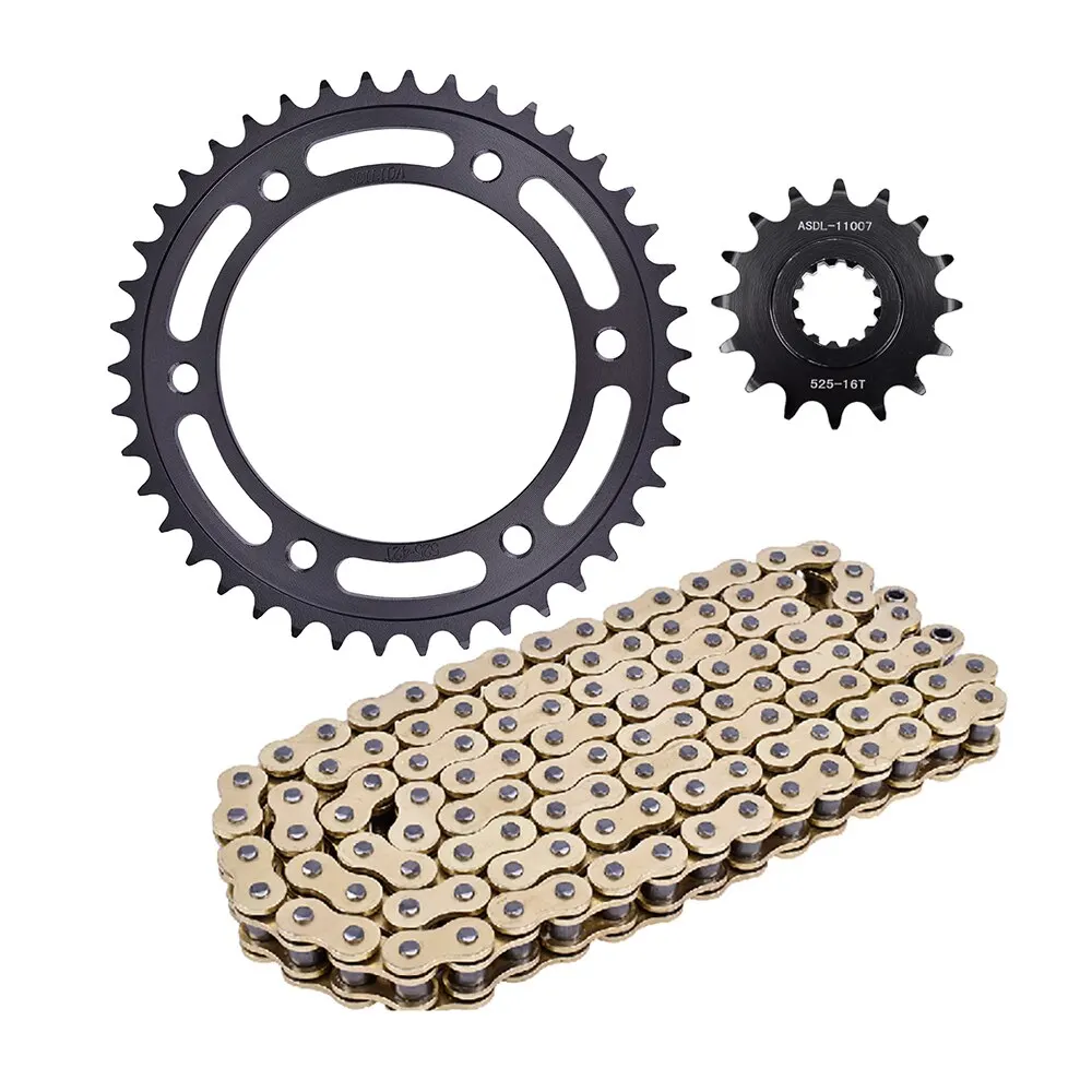 

525HO Motorcycle Golden Chain 525 16T 42T Front Rear Sprocket for Honda CBR600 2009-2020 CBR900 CBR1000 CBR 600 CBR 900 CBR 1000