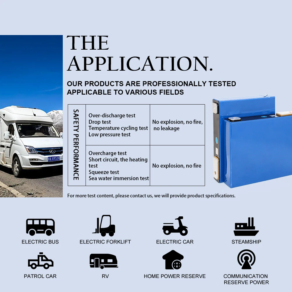 Gotion عالية الطاقة 3.2 فولت 52Ah lifepo4 بطارية ماكس 2C معدل التفريغ EV RV خلية LFP بطارية أيون الليثيوم لنظام تخزين الطاقة