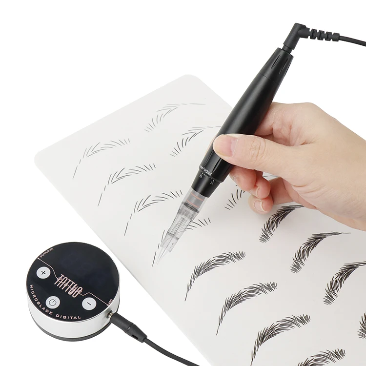 OEM/ODM Portable Permanent Tattoo Makeup Eyebrow Lip Eyeliner Mechanical Permanent Women Setting Pen Makeup Machine