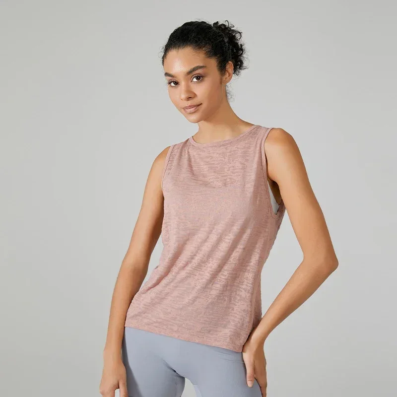 Camisetas sin mangas de entrenamiento con espalda cruzada para mujer, camisetas de entrenamiento para correr en gimnasio, chaleco de Yoga deportivo