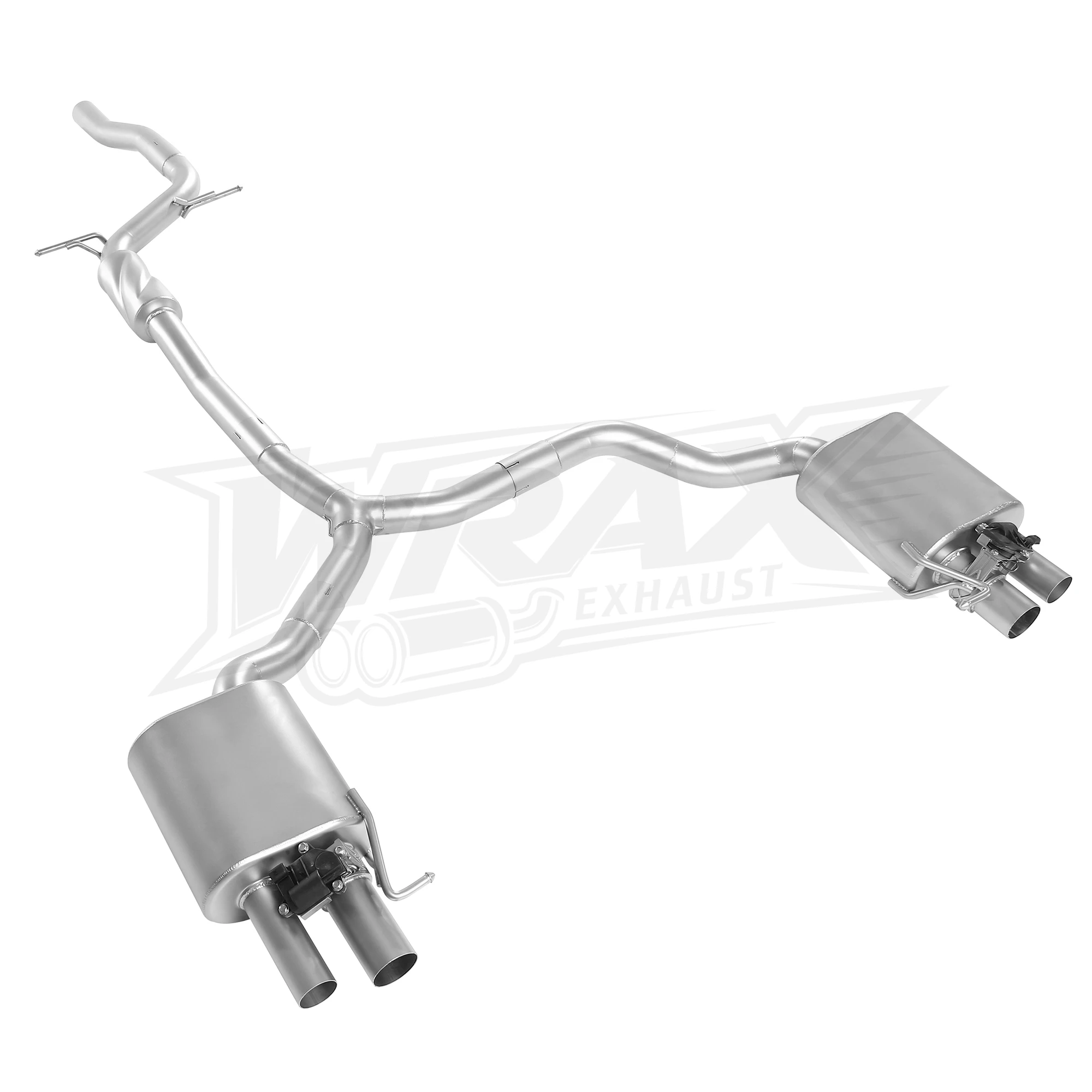 

WRAX Catback Exhaust for Audi A6 A7 C7 C8 2.0T Performance System Original Vehicle-Molded, Perfect Fit
