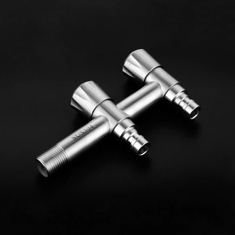 

304 stainless steel wall mounted faucet, washing machine one in two out faucet, balcony bathroom faucet DN15